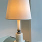 Italian White Marble Table Lamp, 1950s