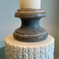 Italian White Marble Table Lamp, 1950s