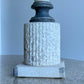 Italian White Marble Table Lamp, 1950s