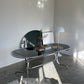 - Chrome & Smoked Glass Dining Table - Gastone Rinaldi for Rima, 70's.