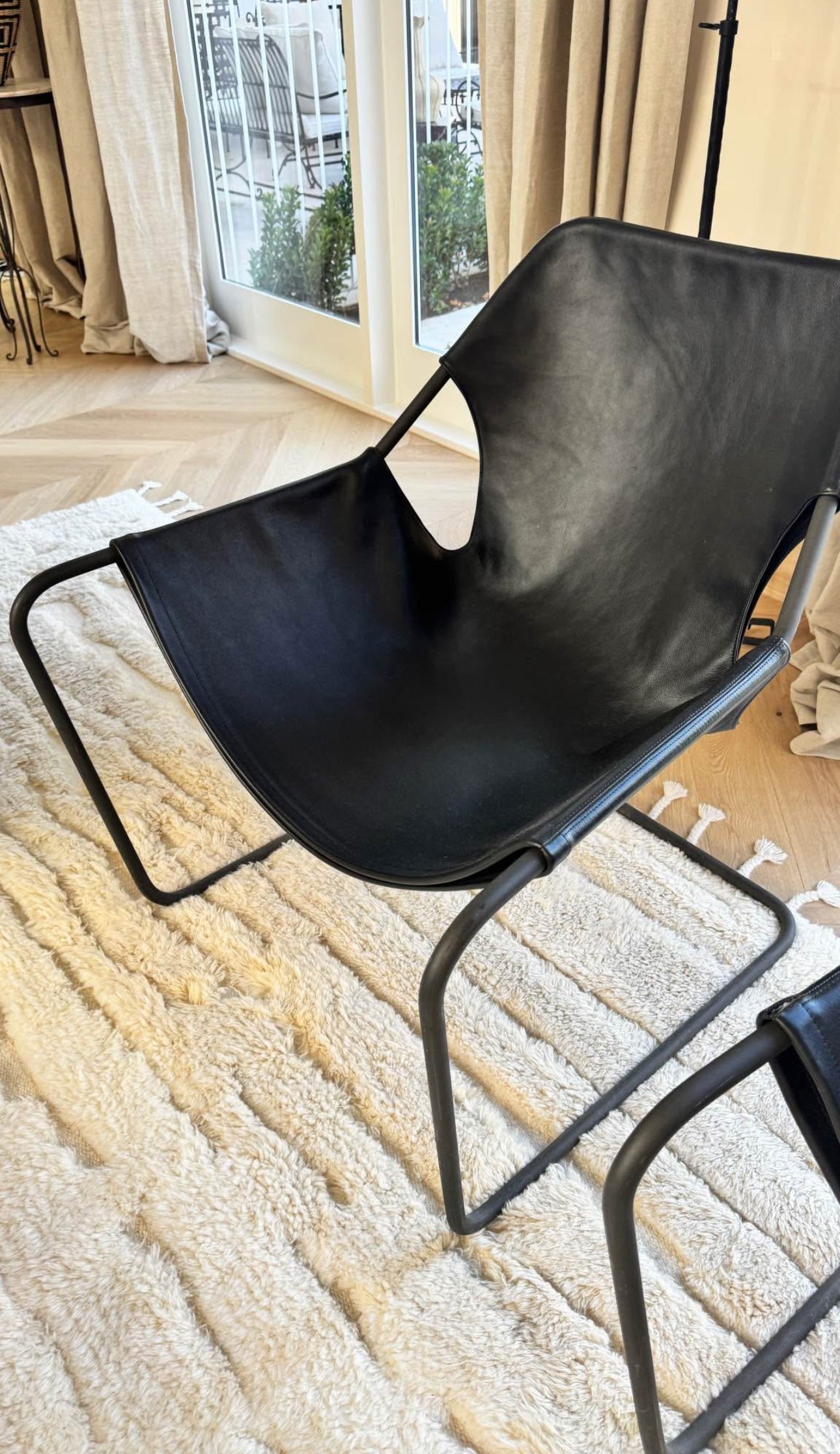 Pair of Paulistano Leather Arm Chairs Objekto