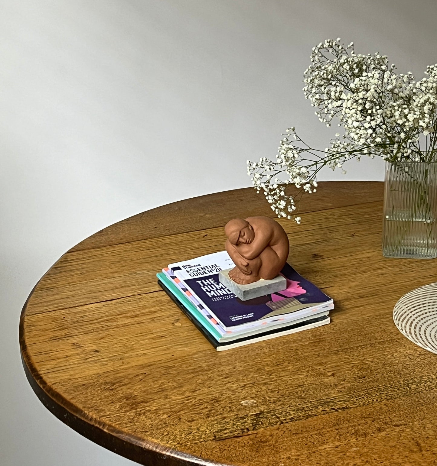 Three-Legged 1940s Coffee Table, Handmade