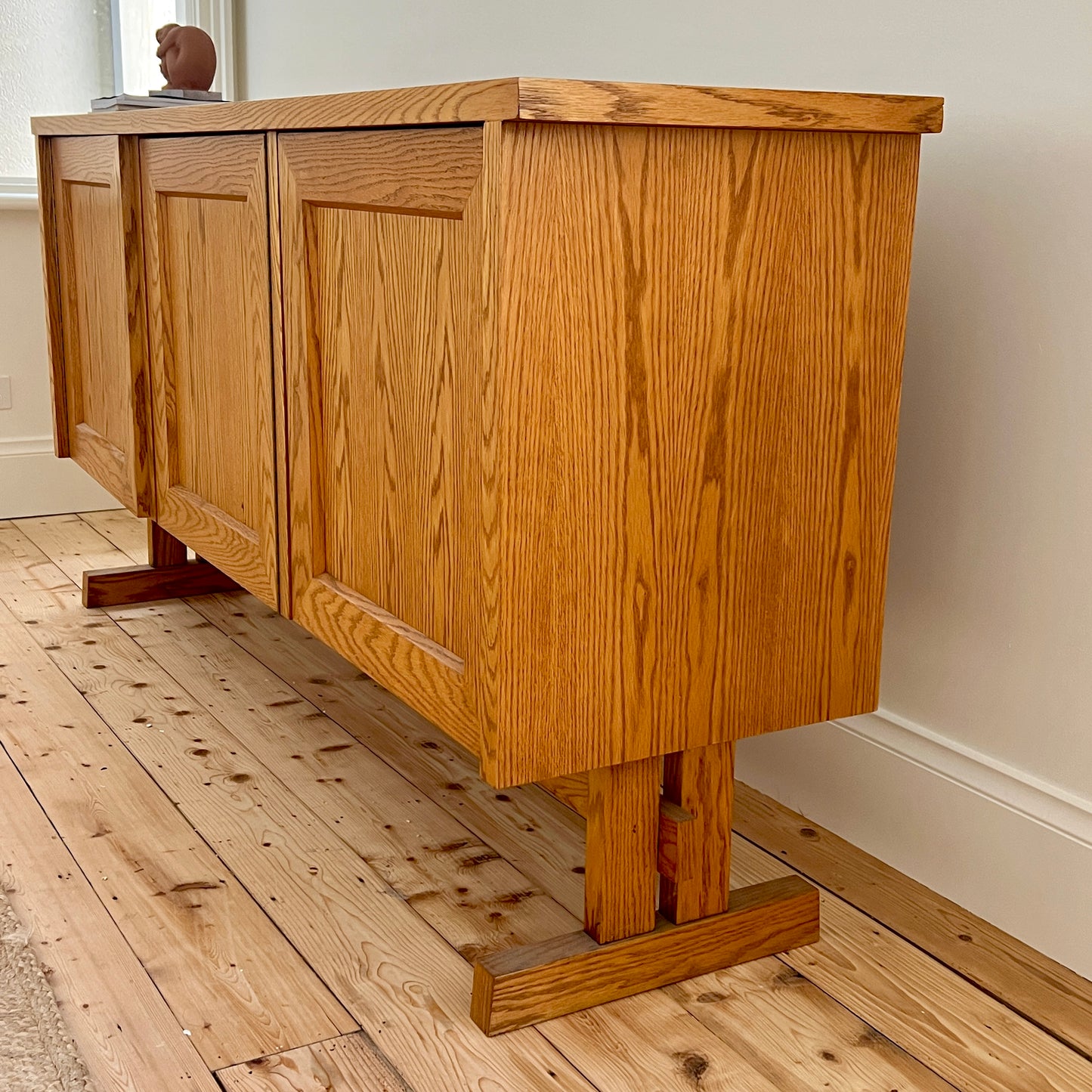 1970s Brutalist Style Oak Sideboard, Denmark