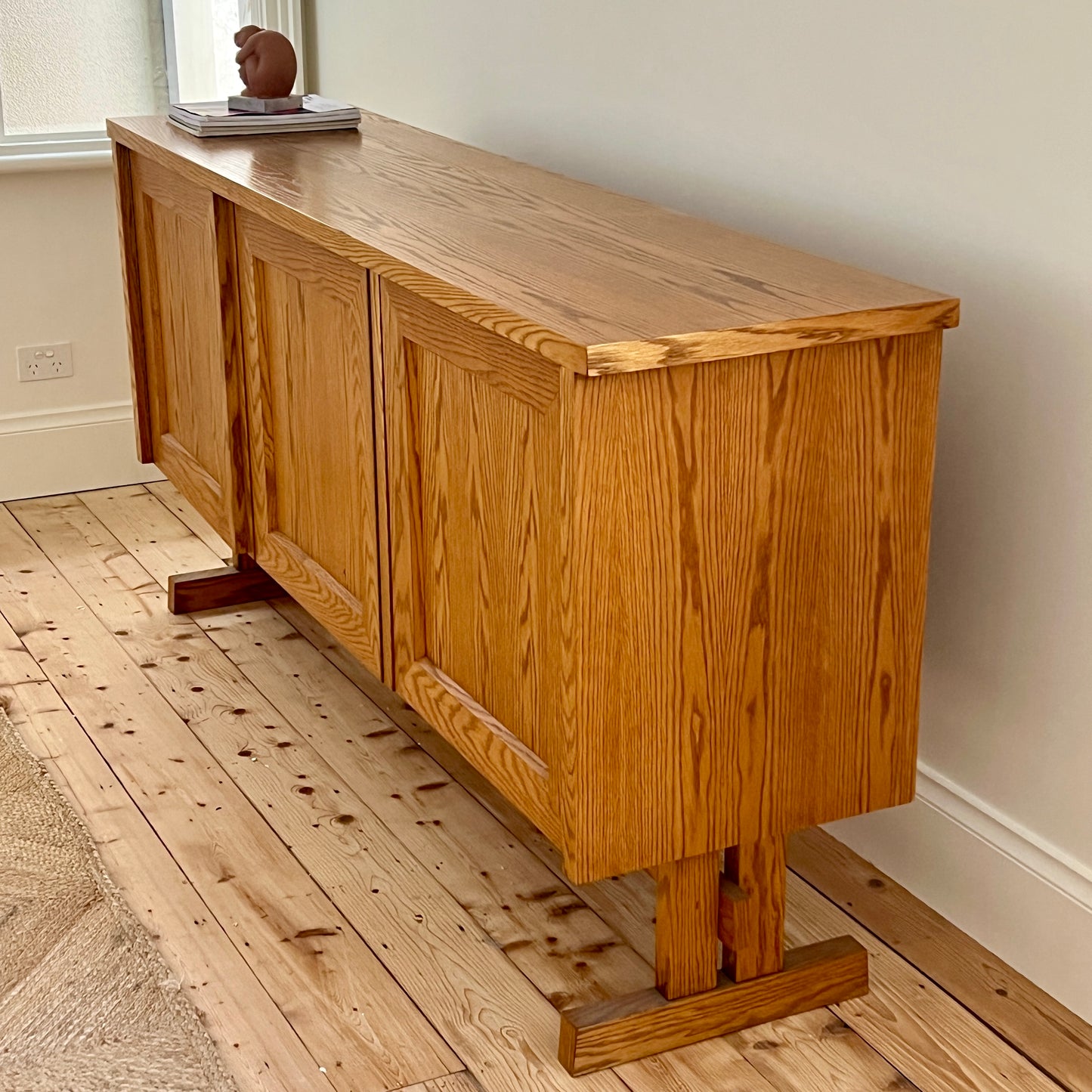 1970s Brutalist Style Oak Sideboard, Denmark
