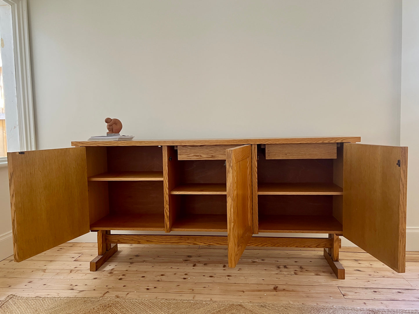 1970s Brutalist Style Oak Sideboard, Denmark