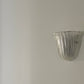 Large Ribbed Murano Glass Sconce, Italy