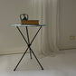 Iron & Frosted Glass 'Knot' Table