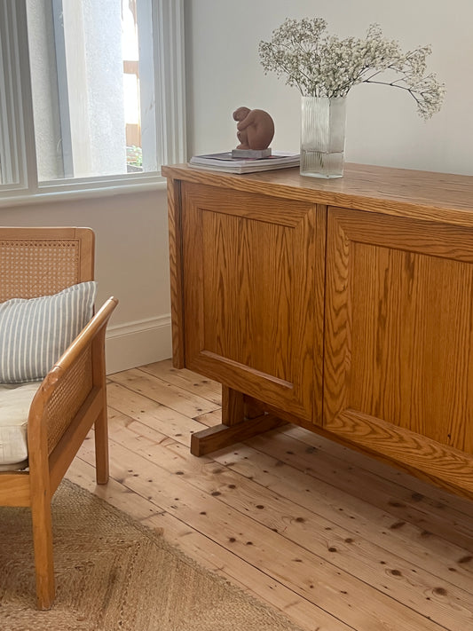 1970s Brutalist Style Oak Sideboard, Denmark