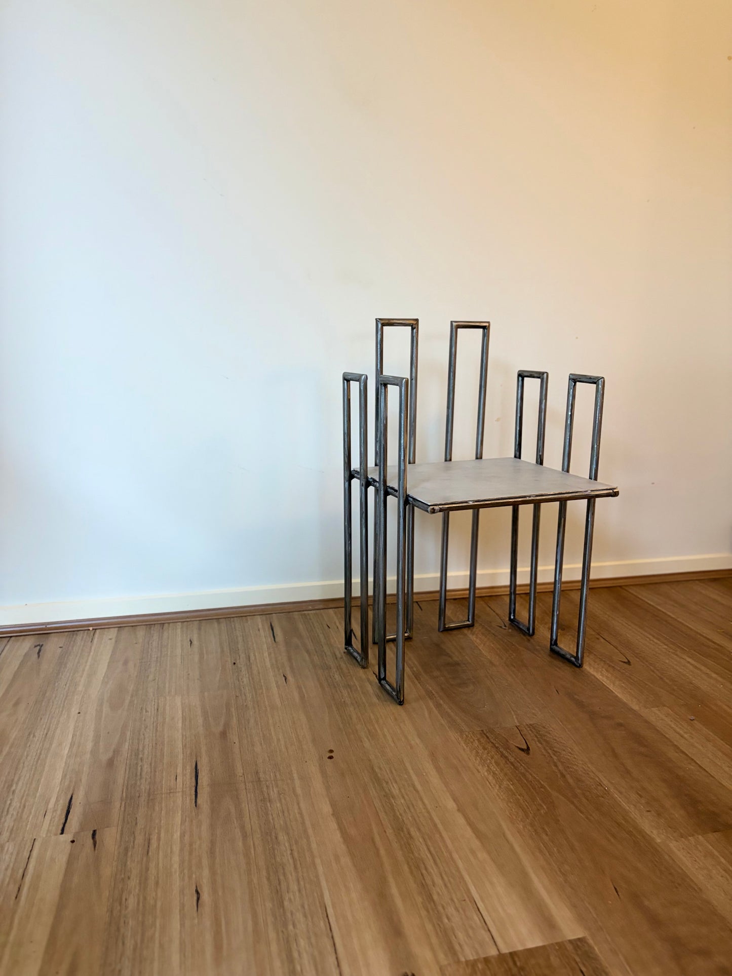 Polished Steel Chair