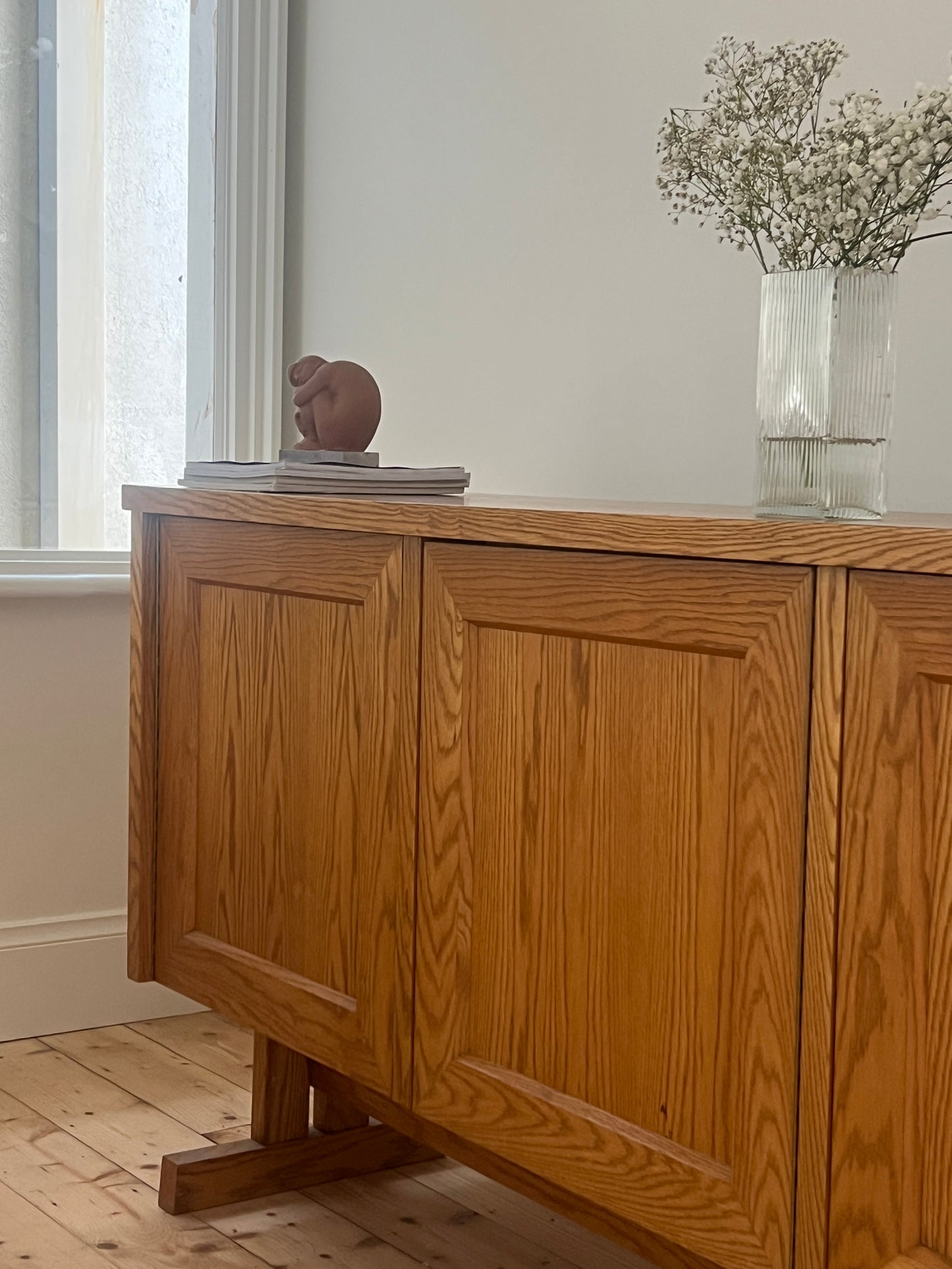 1970s Brutalist Style Oak Sideboard, Denmark