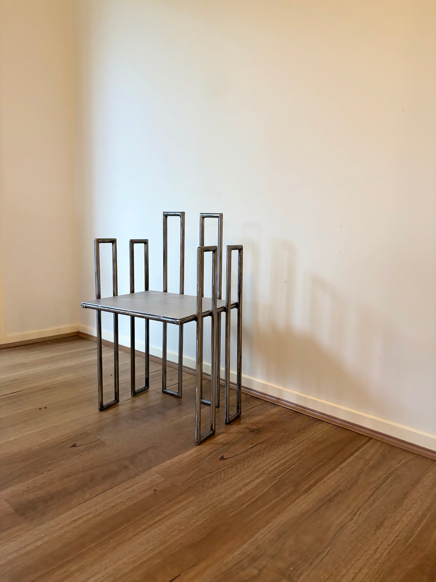 Polished Steel Chair