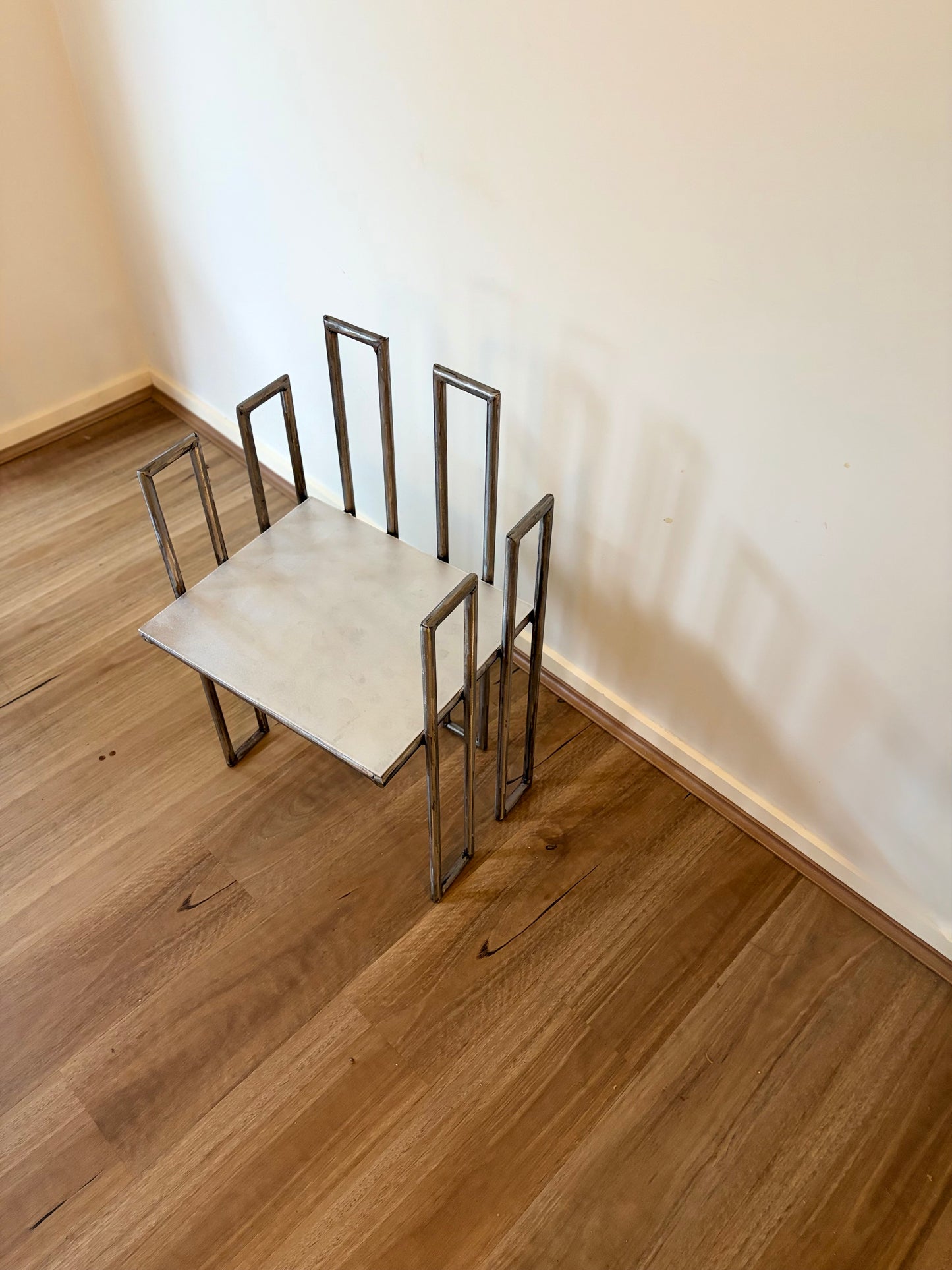 Polished Steel Chair