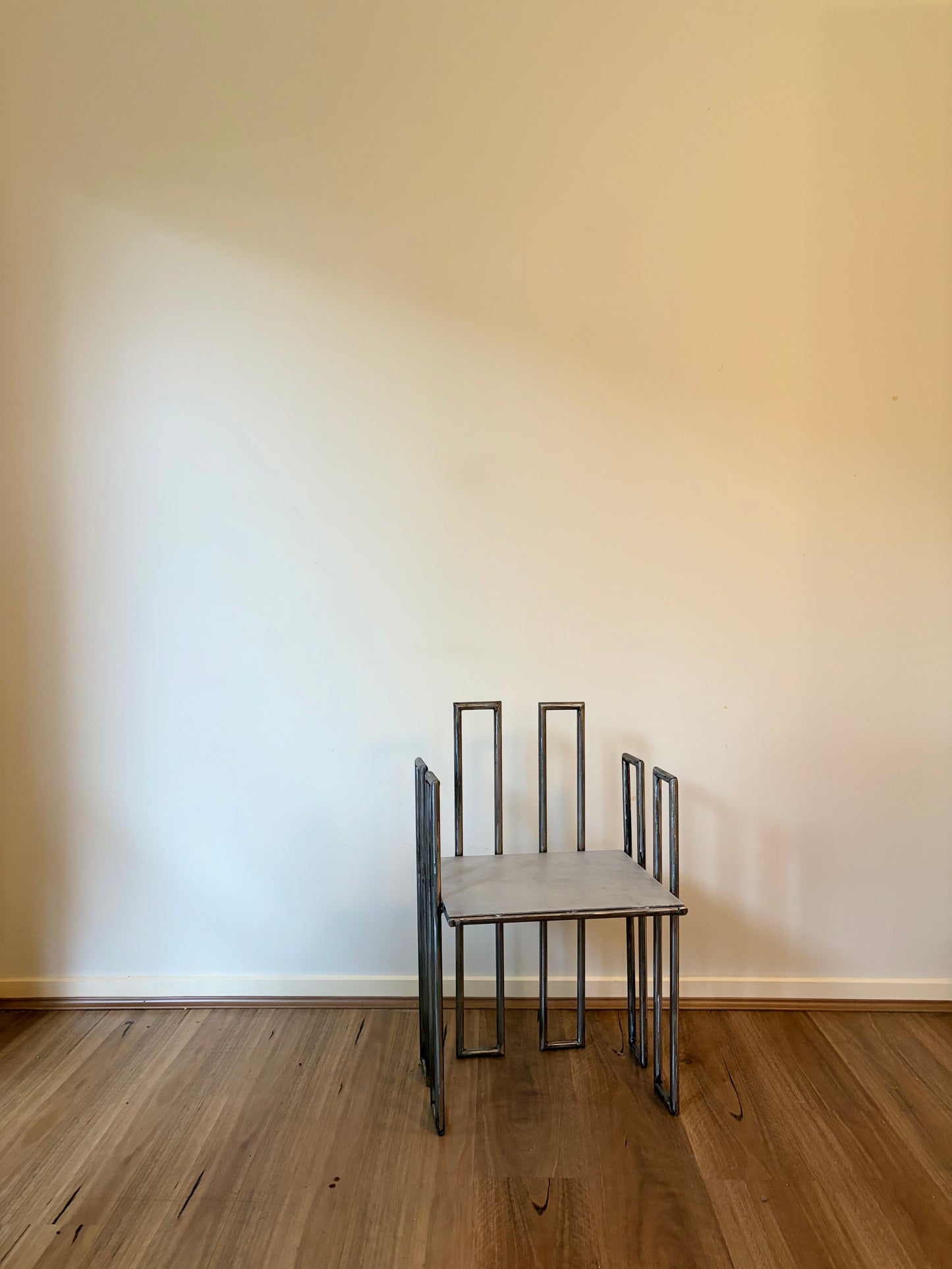 Polished Steel Chair