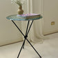 Iron & Frosted Glass 'Knot' Table