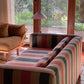 Thick, Textural Striped Sofa
