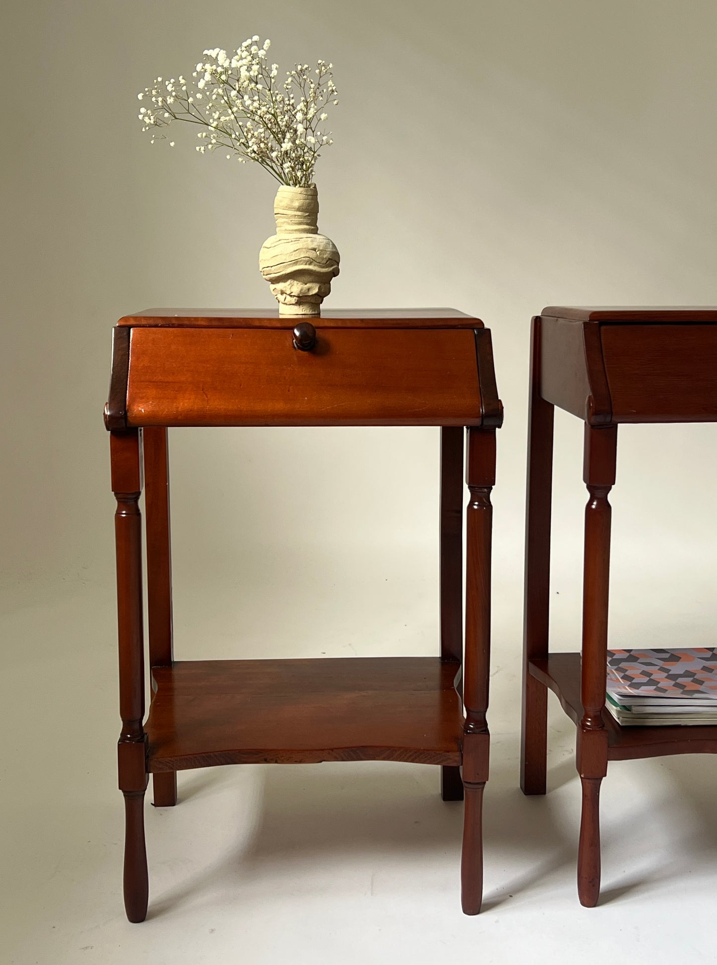 Pair of Mid Century Bedside Tables (Set)