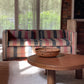 Thick, Textural Striped Sofa