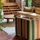 Thick, Textural Striped Sofa