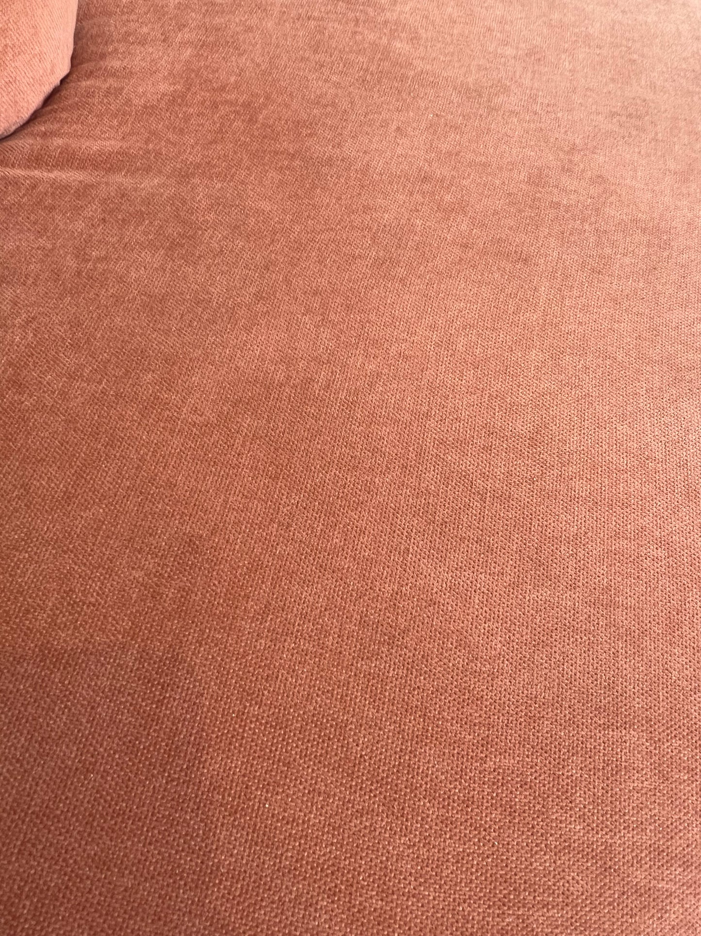Peachy Velvet Curved Sofa