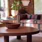 Thick, Textural Striped Sofa