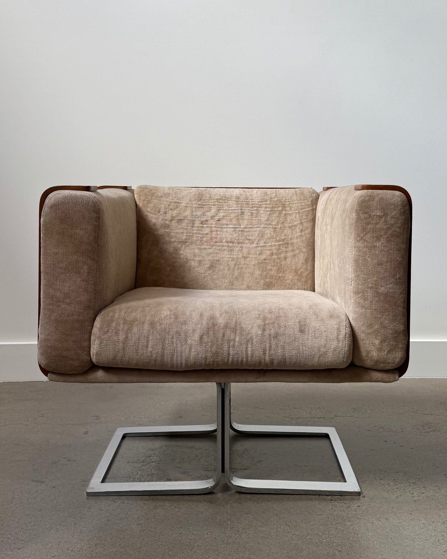 Rare Pair of JN-113 Cube Chair by Johan Naess