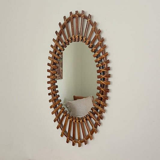 1960s Italian Mirror by Olaf Von Bohr for Bonacina