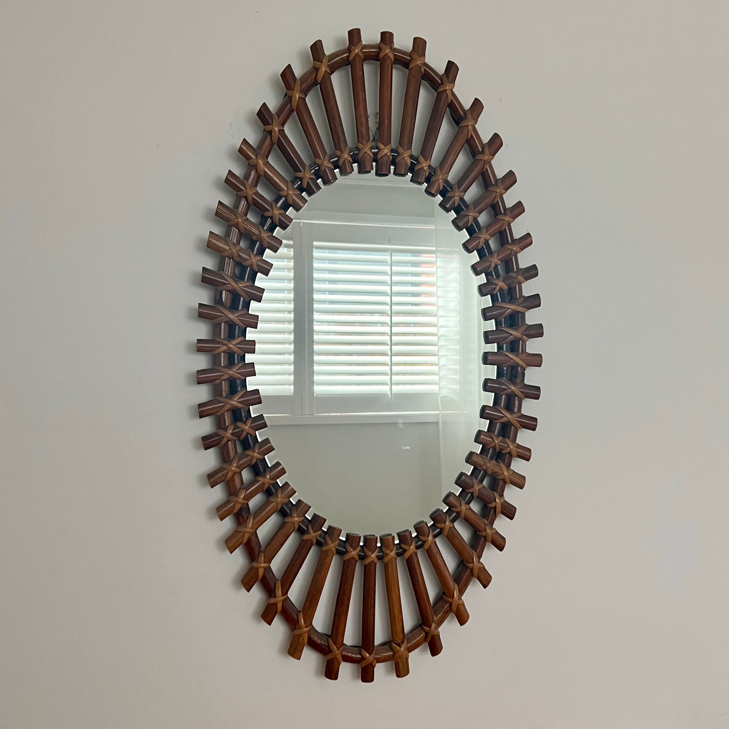 1960s Italian Mirror by Olaf Von Bohr for Bonacina