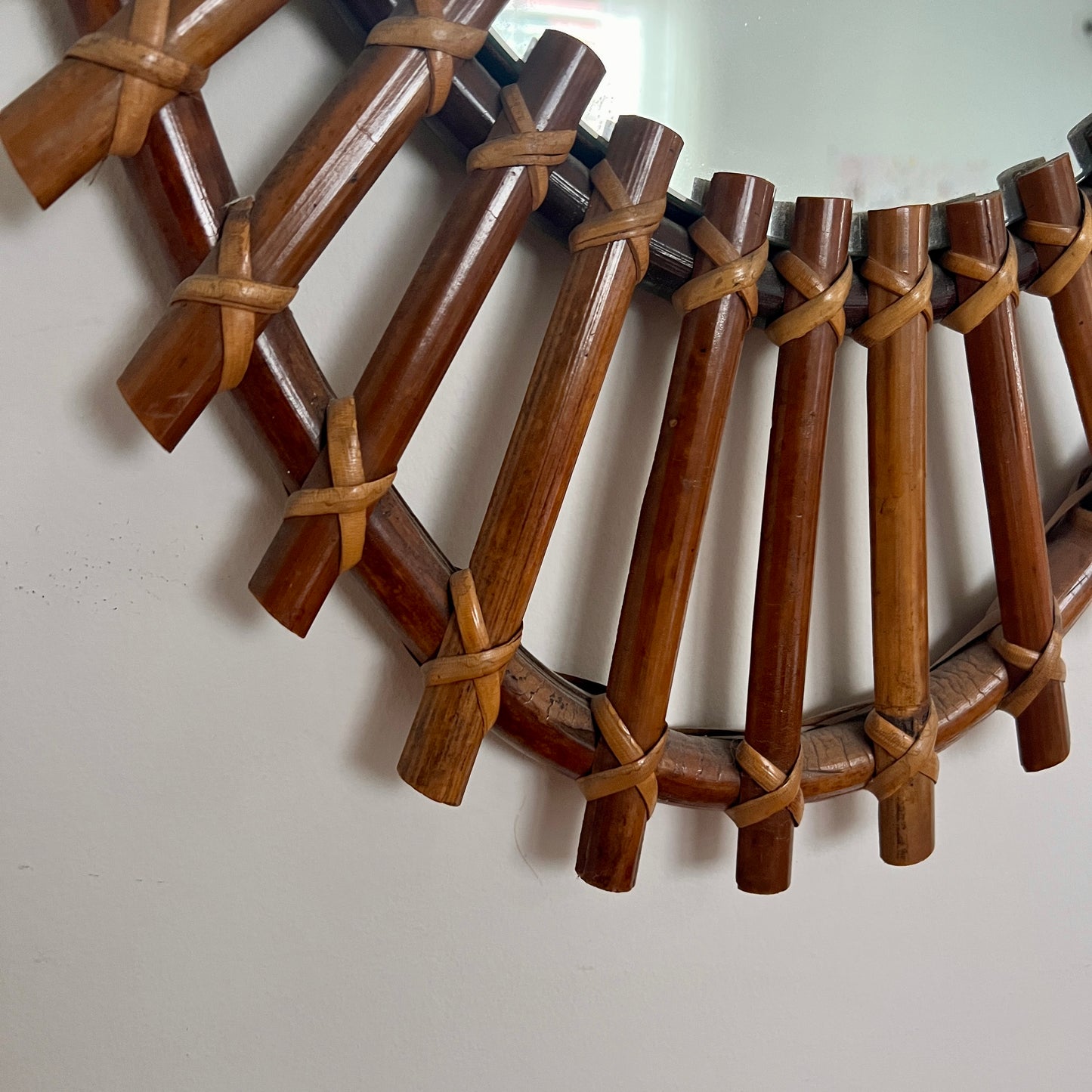 1960s Italian Mirror by Olaf Von Bohr for Bonacina