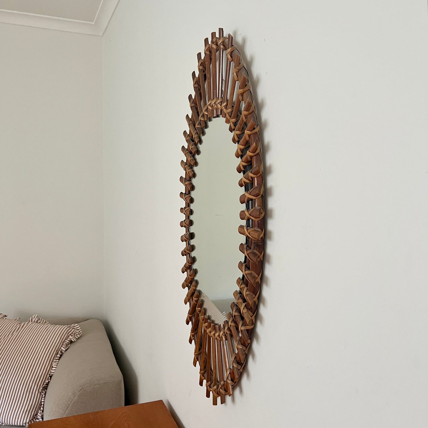 1960s Italian Mirror by Olaf Von Bohr for Bonacina
