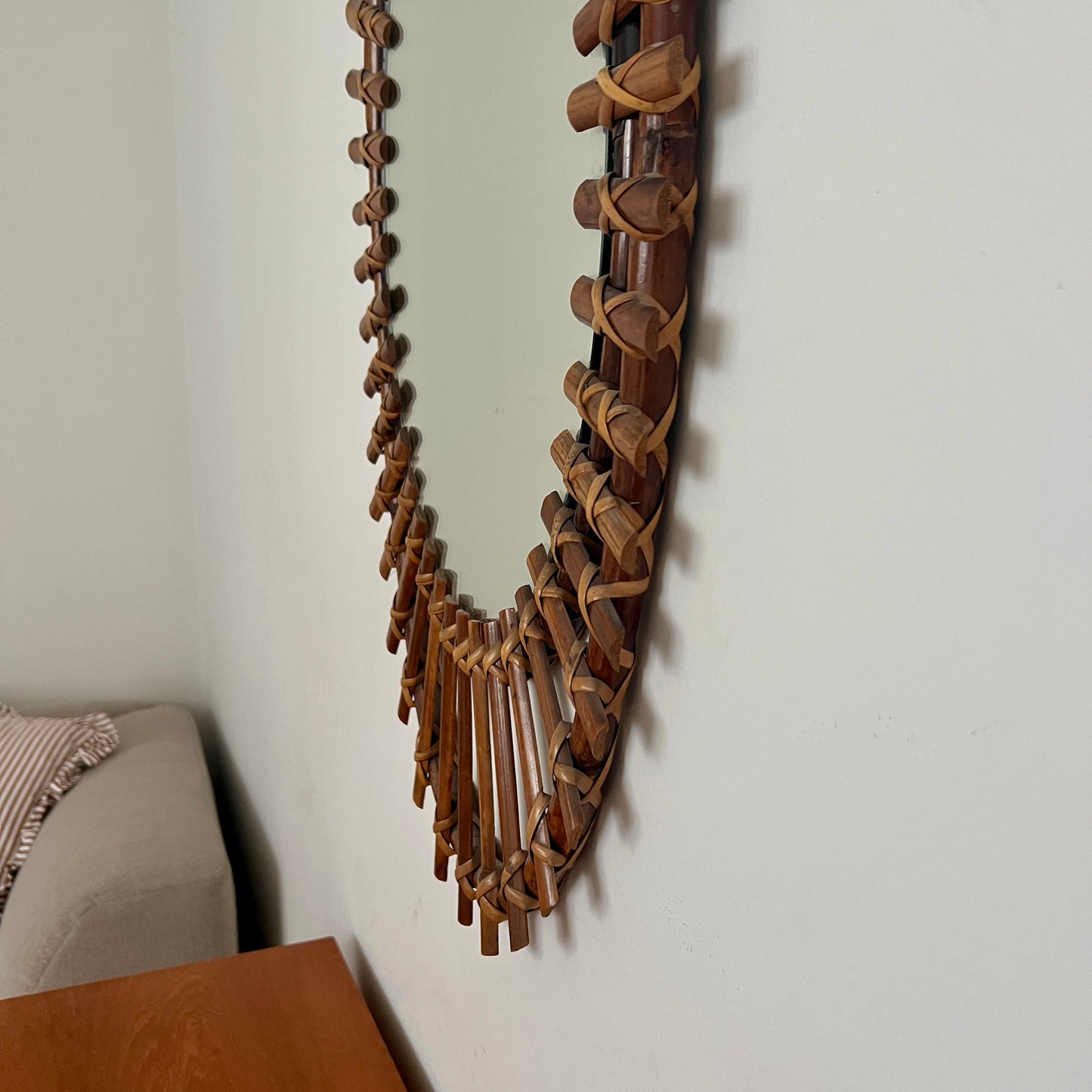 1960s Italian Mirror by Olaf Von Bohr for Bonacina