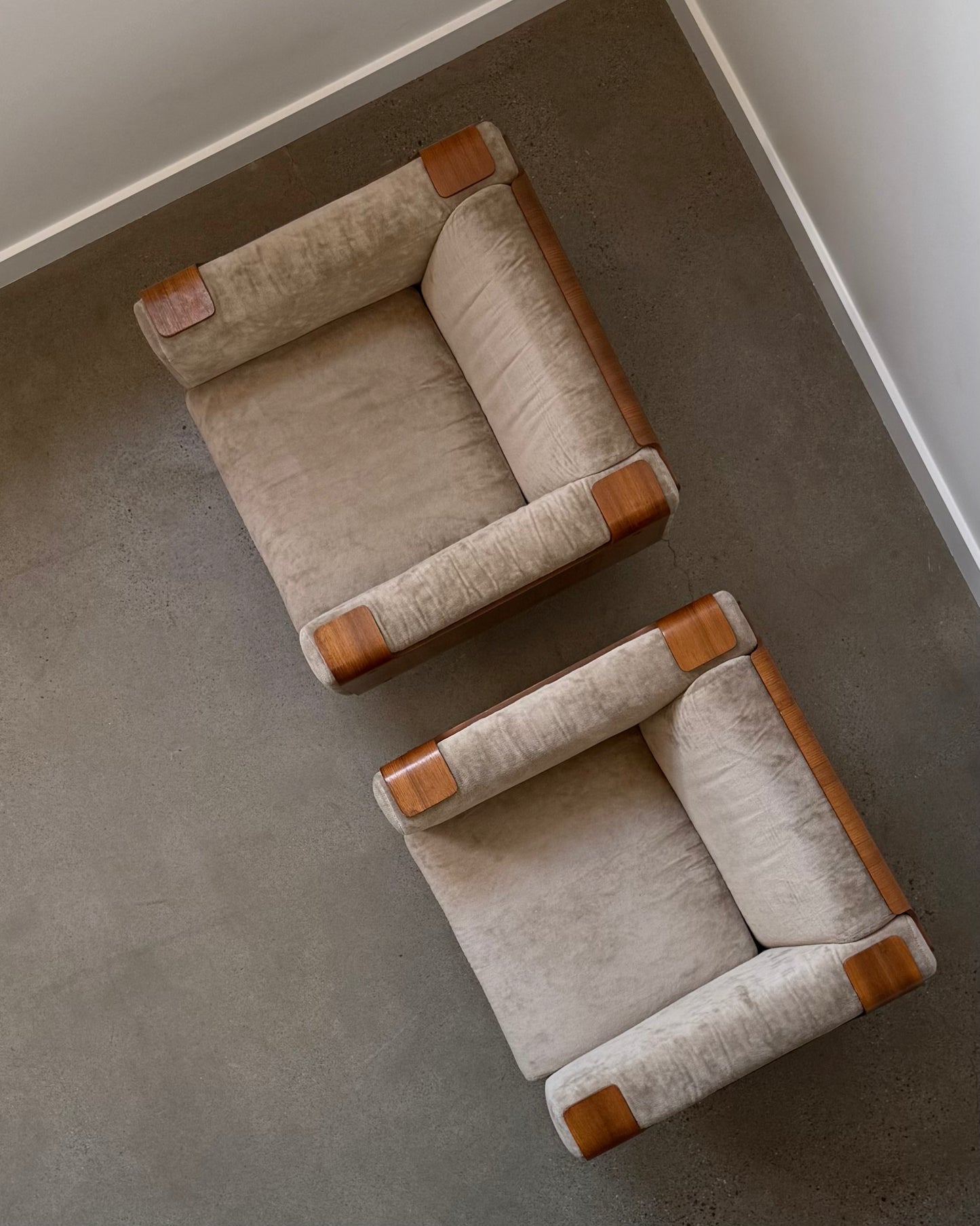 Rare Pair of JN-113 Cube Chair by Johan Naess