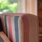 Thick, Textural Striped Sofa