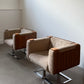 Rare Pair of JN-113 Cube Chair by Johan Naess