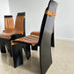 Willy Rizzo Dining Chairs for Mario Sabot, Italy 1960s