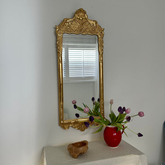 Large Rococo-Style Vintage Swedish Mirror