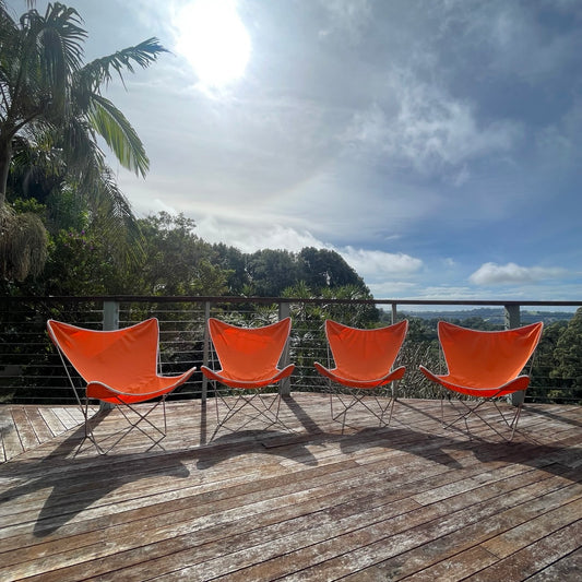 Set of Four Butterfly Chairs