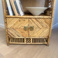 Vintage Chinoiserie Bamboo & Cane Pagoda Étagère