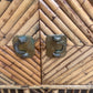 Vintage Chinoiserie Bamboo & Cane Pagoda Étagère