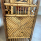 Vintage Chinoiserie Bamboo & Cane Pagoda Étagère