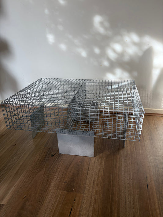 Unique Handmade Mesh and Aluminium Coffee Table