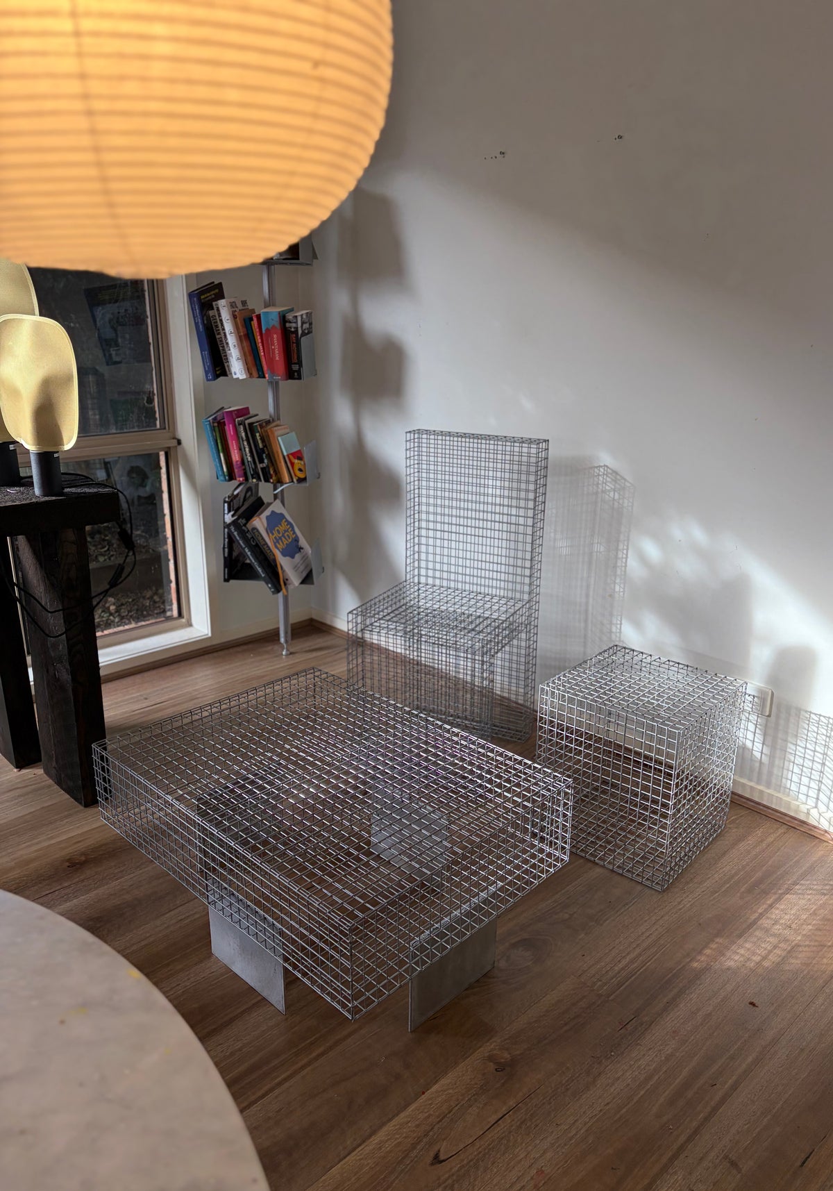 Unique Handmade Mesh Side Table