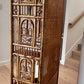 Vintage Chinoiserie Bamboo & Cane Pagoda Étagère