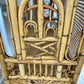 Vintage Chinoiserie Bamboo & Cane Pagoda Étagère
