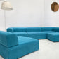 Large Modular Corduroy Sofa