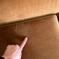 Vintage Tufted Caramel Velvet Sofa