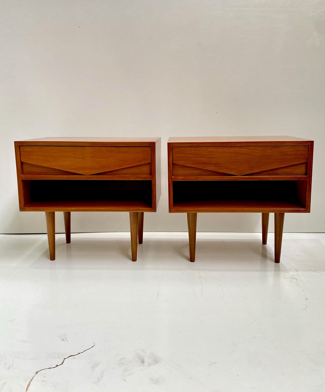 Pair of Teak Bedside Tables