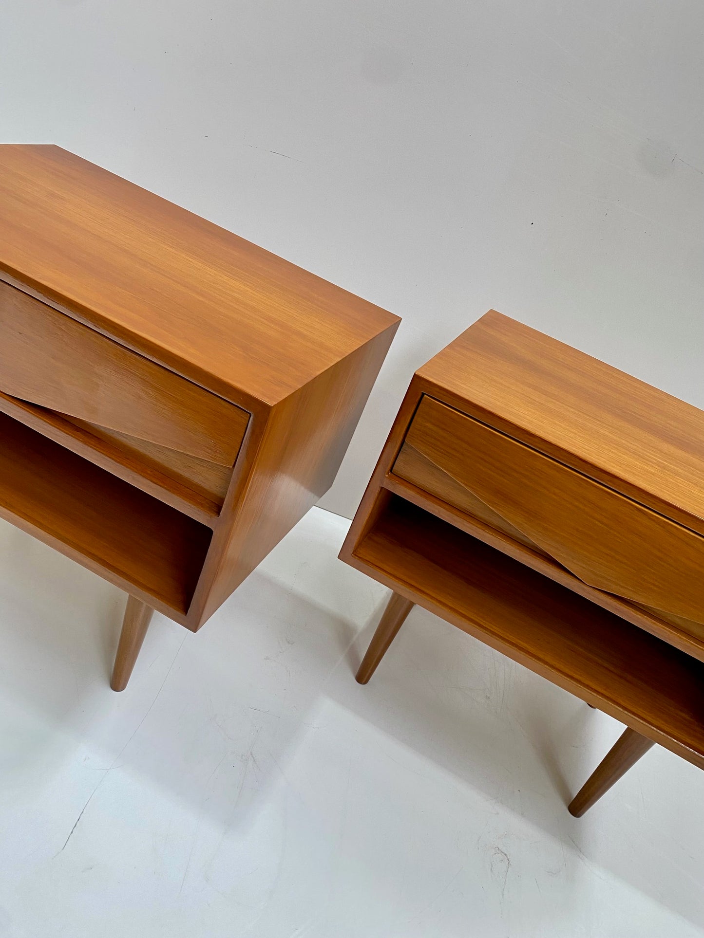 Pair of Teak Bedside Tables