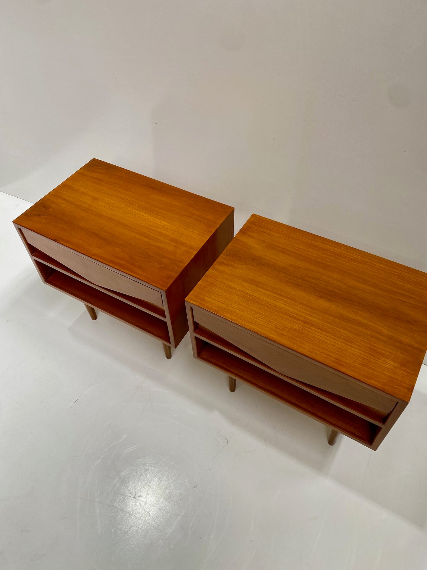 Pair of Teak Bedside Tables