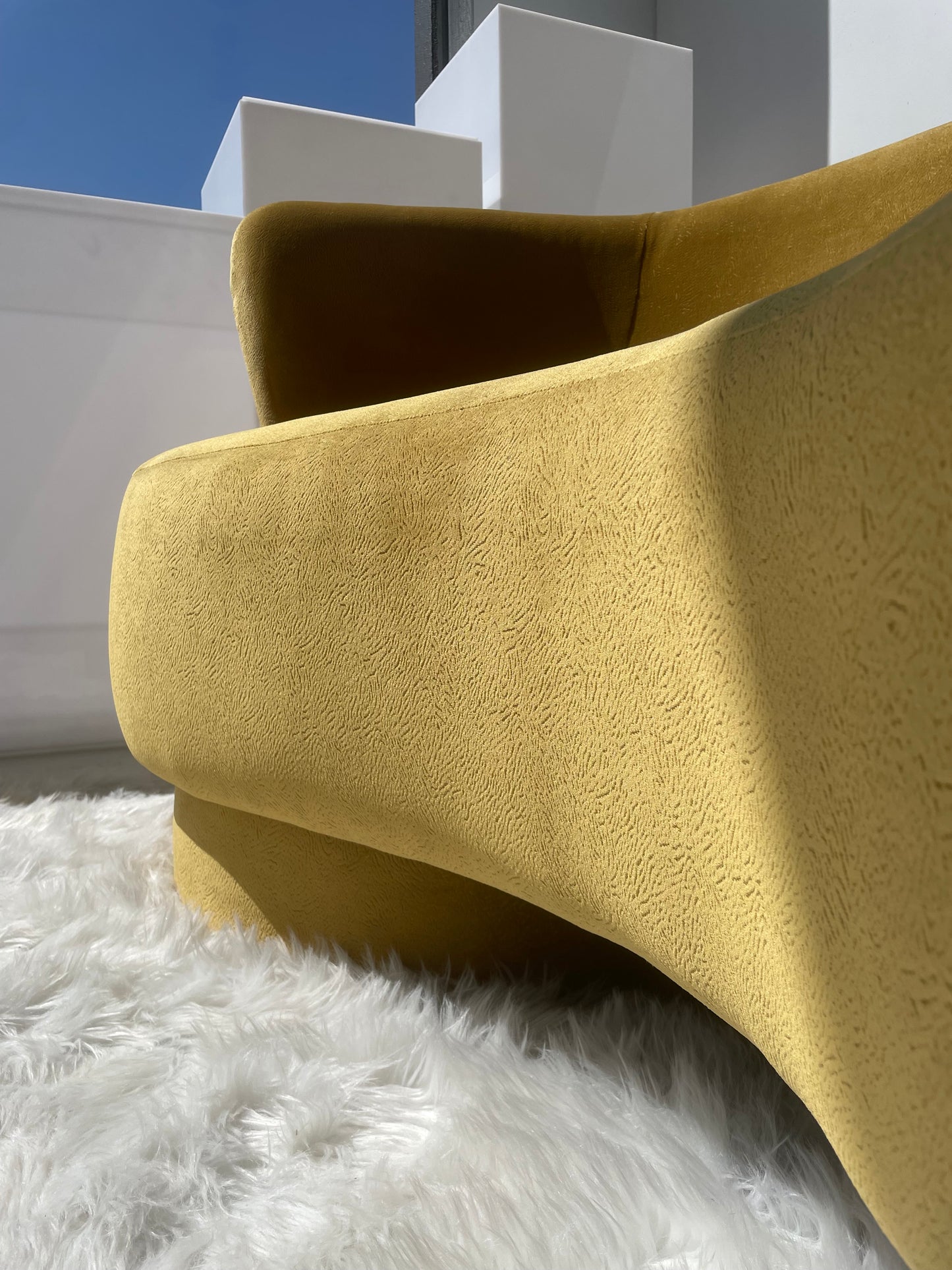Three Seater Curved Sofa
