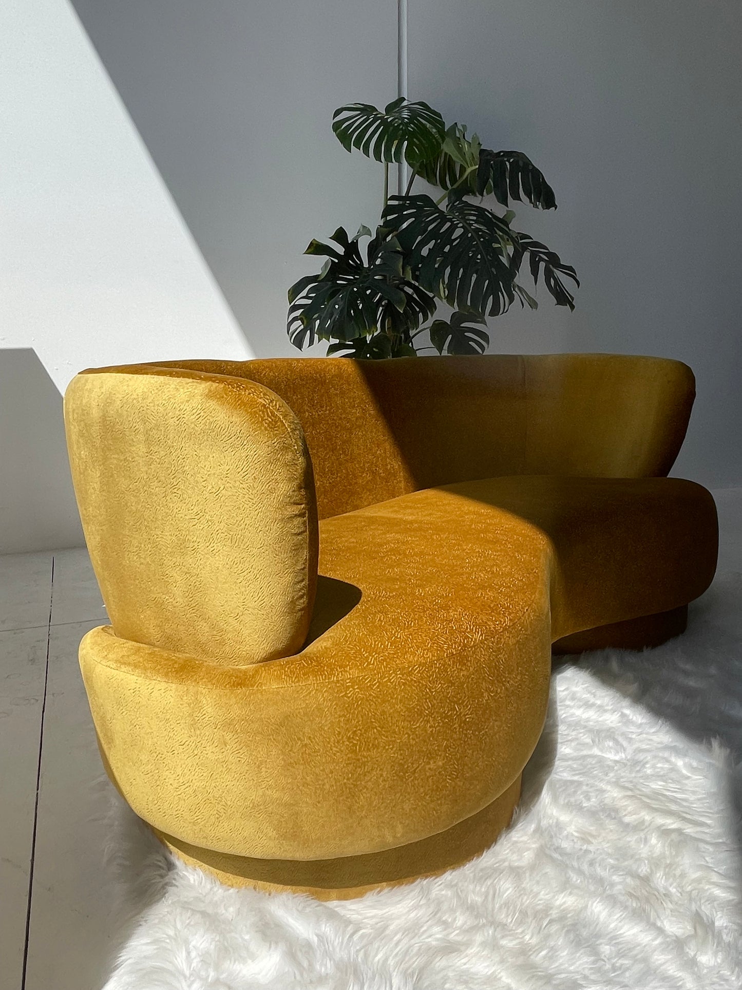 Three Seater Curved Sofa